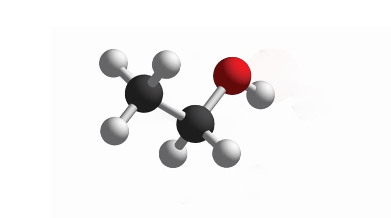 Ethanol molecule, C2H6O