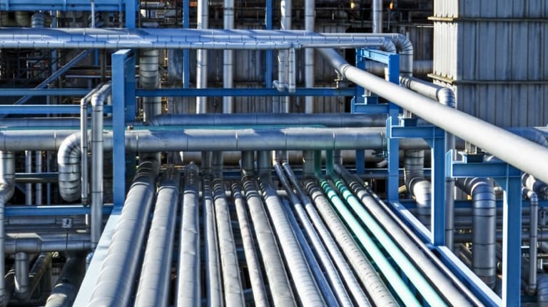 Pipelines in chemical industry