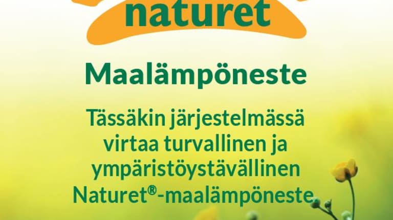 Naturet-maalämpöneste järjestelmätarra