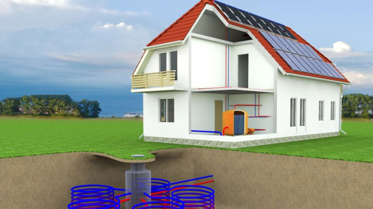 Household with geoenergy