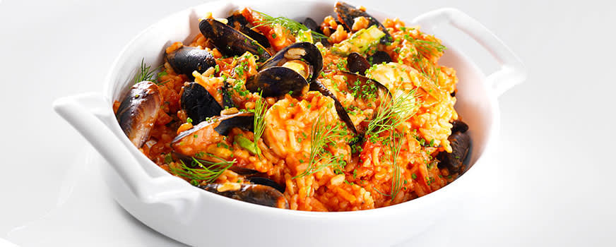 Koorikloomadega paella