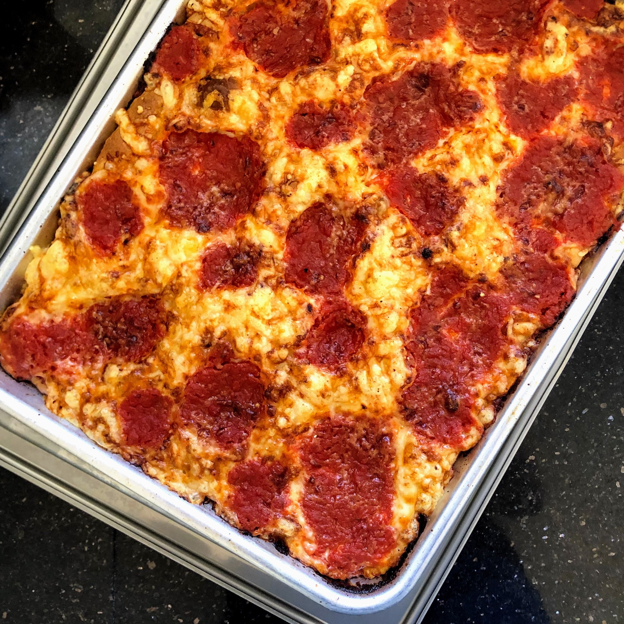 Homemade Detroit-style Pizza - Emmymade