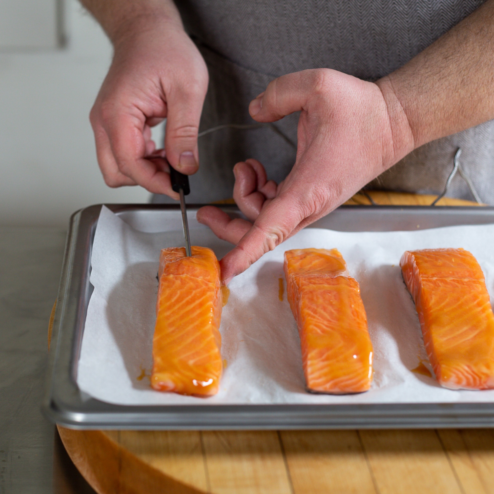 MisoGlazed SteamRoasted Salmon Combi Steam Oven Recipes