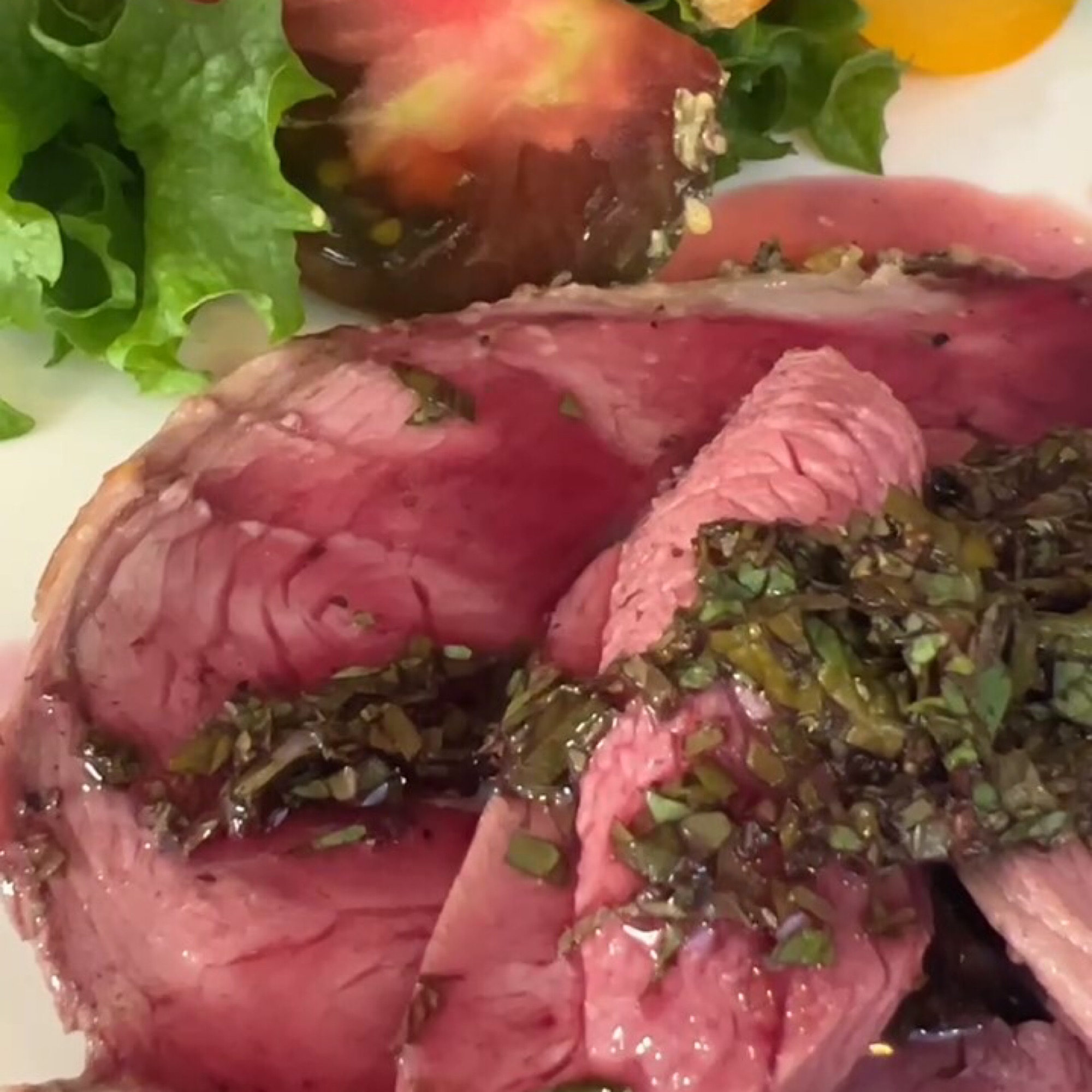 Boneless Leg of Lamb with Red Wine Mint Sauce Combi Steam Oven Recipes
