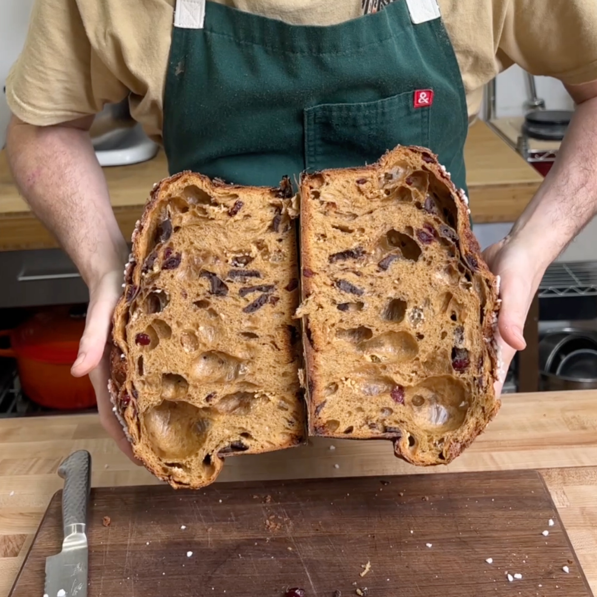 Chocottone (Chocolate and Sour Cherry Sourdough Panettone)-image