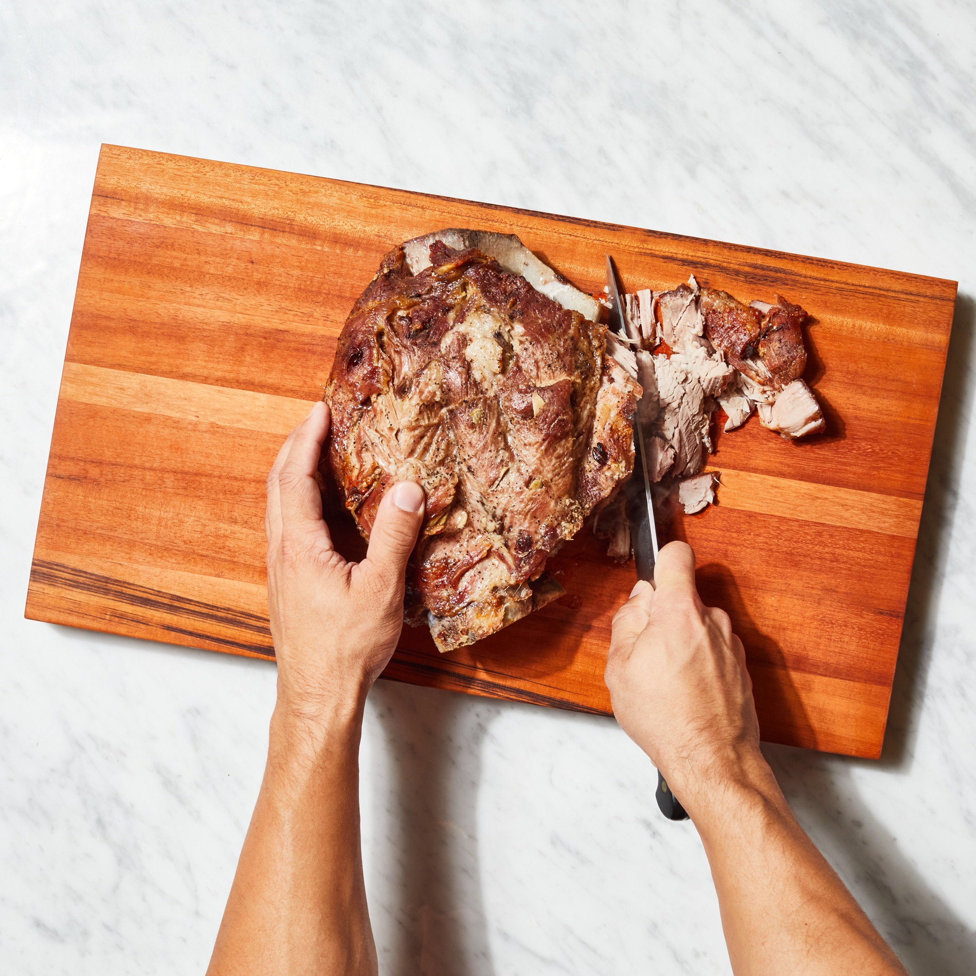 Crispy Skin SteamRoasted Pork Shoulder with Italian Salsa Verde