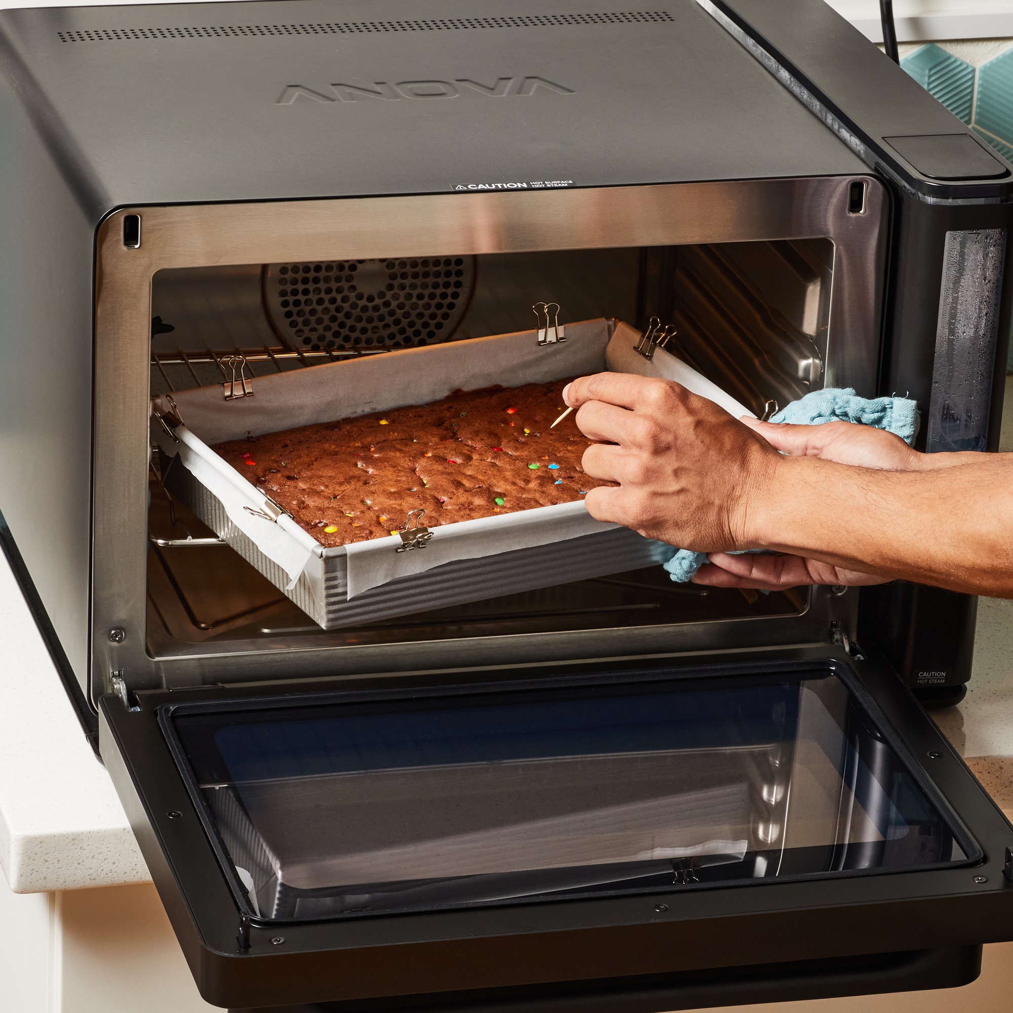 SteamBaked Chewy Malted Brownies Combi Steam Oven Recipes