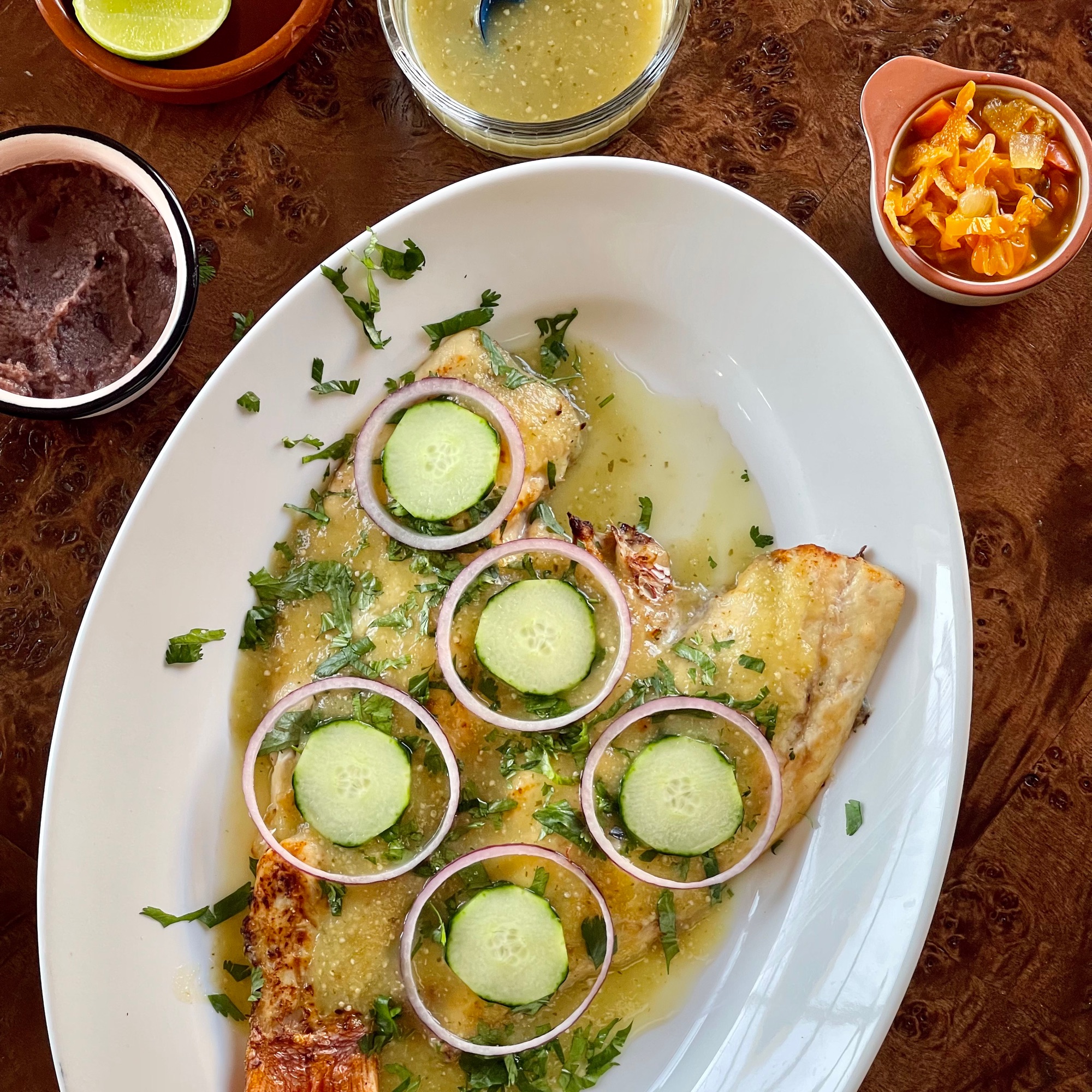 Steamed Zarandeado-Style Fish with Salsa Verde | Combi Steam Oven Recipes