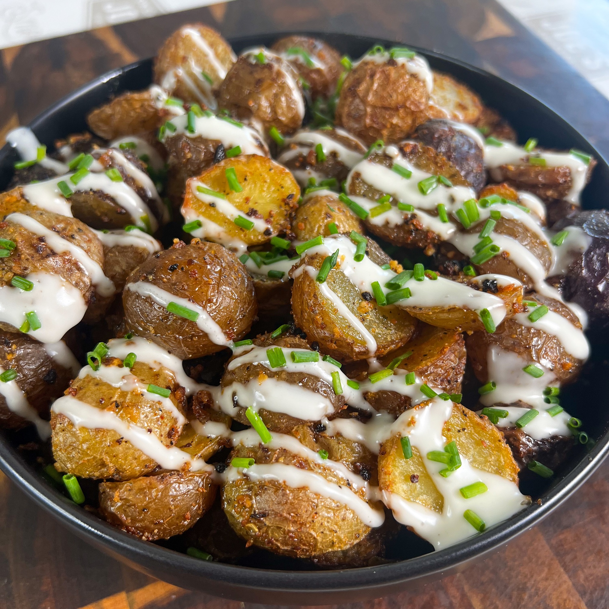 Garlic Roasted Truffle Potatoes Combi Steam Oven Recipes