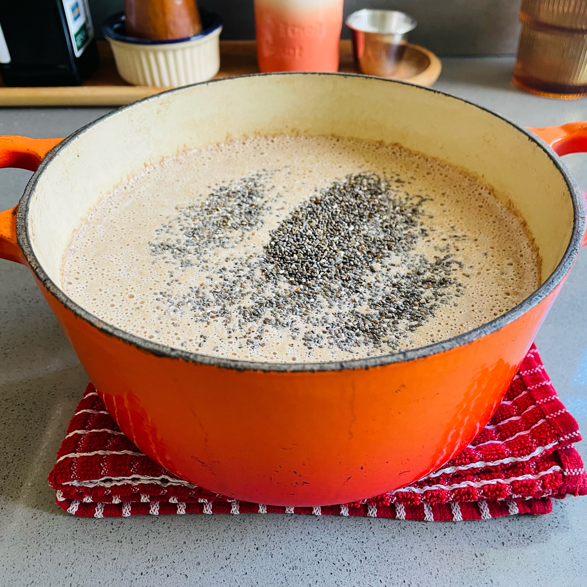 Horchata Steel Cut Oatmeal with AlmondRaisin Crunch Combi Steam Oven Recipes