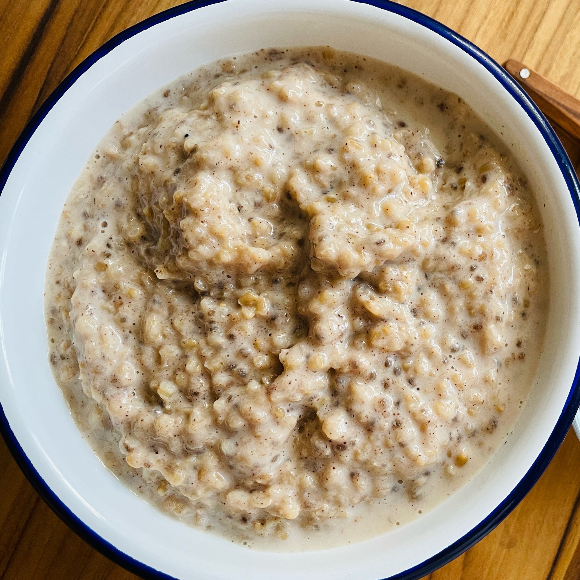 Horchata Steel Cut Oatmeal with AlmondRaisin Crunch Combi Steam Oven Recipes