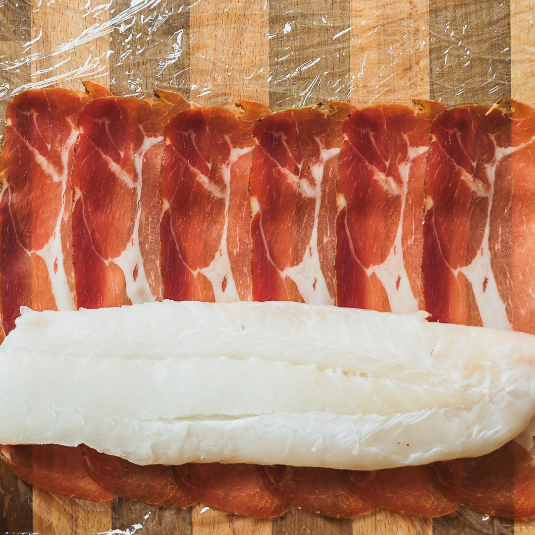 Steamed Speck-Wrapped Cod and Spot Prawn Mousse Roulade | Combi Steam ...