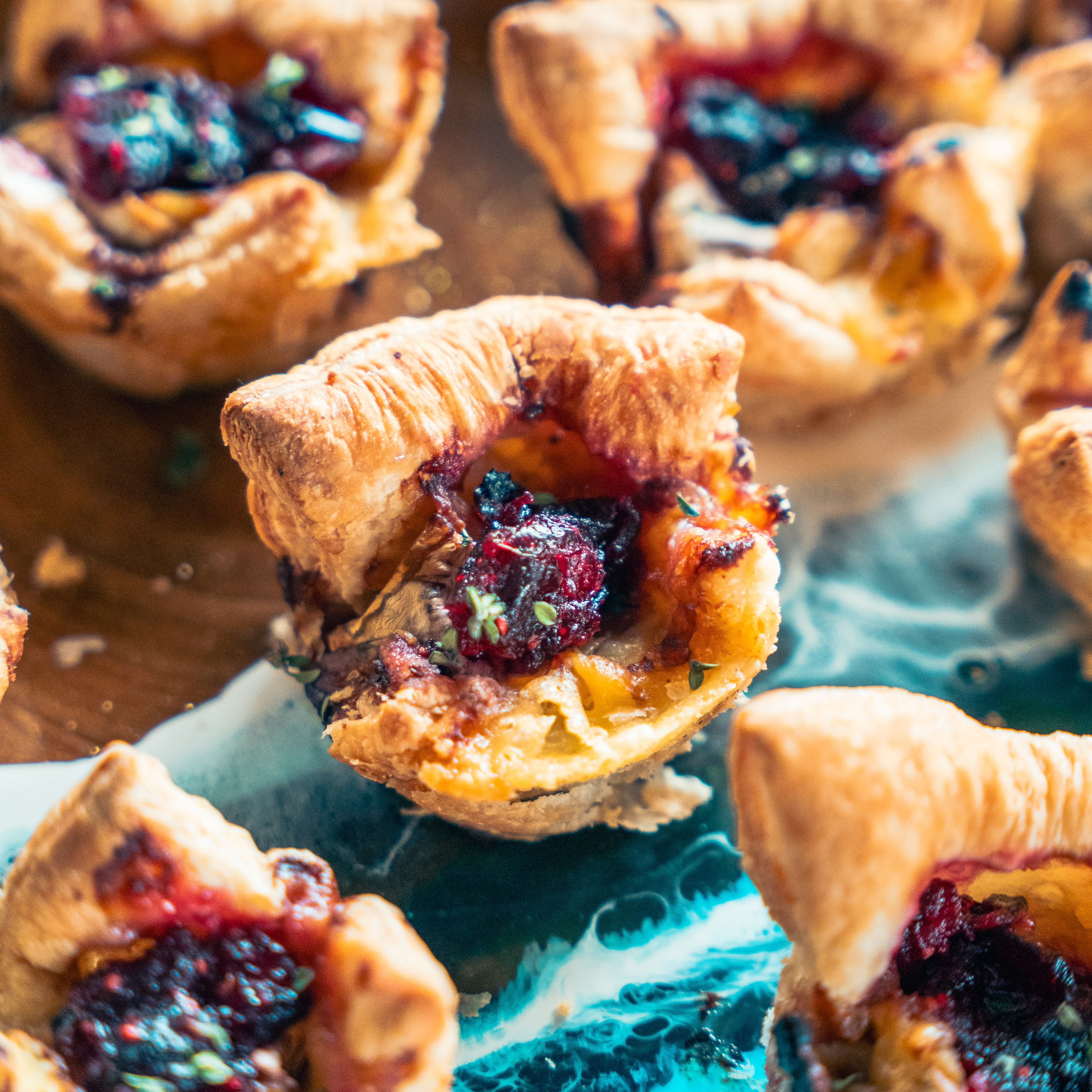 Convection-Baked Brie and Cranberry-Grand Marnier Puff Pastry Cups | Combi Steam Oven Recipes