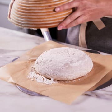 Turn Loaf Onto Parchment