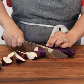 Cut Eggplant