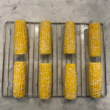 Place Corn on Rack