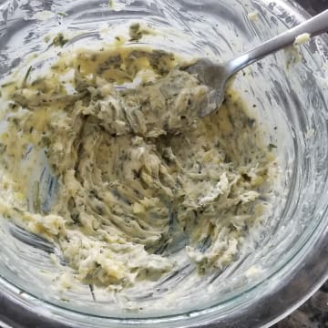 Make Garlic Herb Butter 