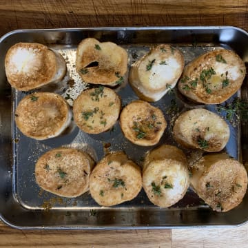 Prep and marinate mushrooms