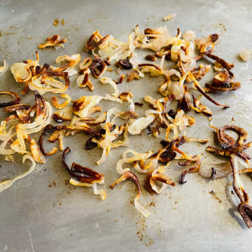 Roast the Shallots for the Yogurt Sauce