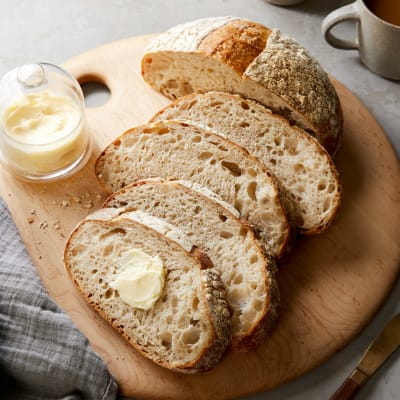 Steam-Baked Sourdough Boule