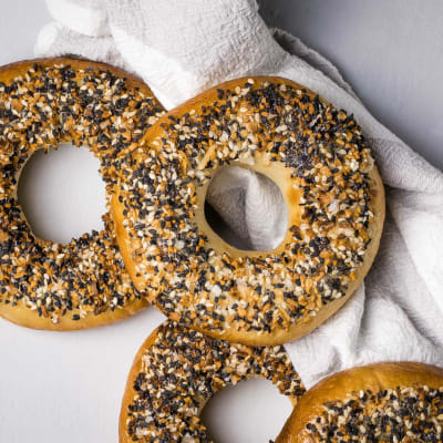 Steam-Baked Everything Bagels