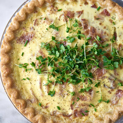 Slow-Cooked Bacon and Gruyère Quiche