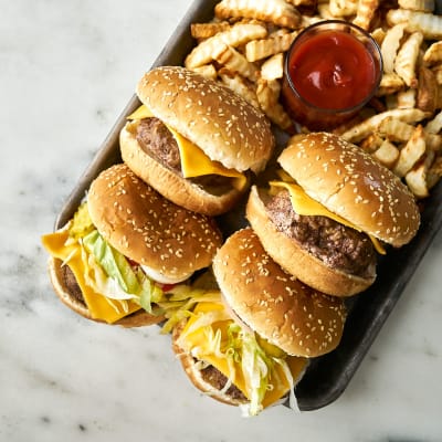 Steam-Baked Diner-Style Cheeseburgers