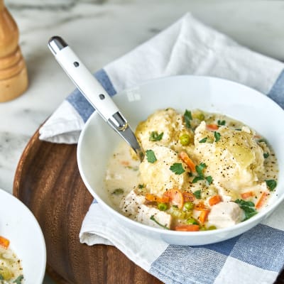 Steam-Baked Chicken and Dumplings 