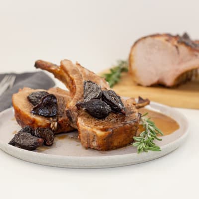 Rack of Pork with Balsamic-Fig Sauce