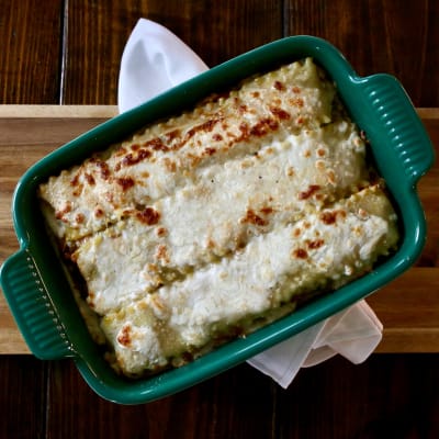 Butternut Squash Lasagna with Caramelized Onions and Smoked Mozzarella 