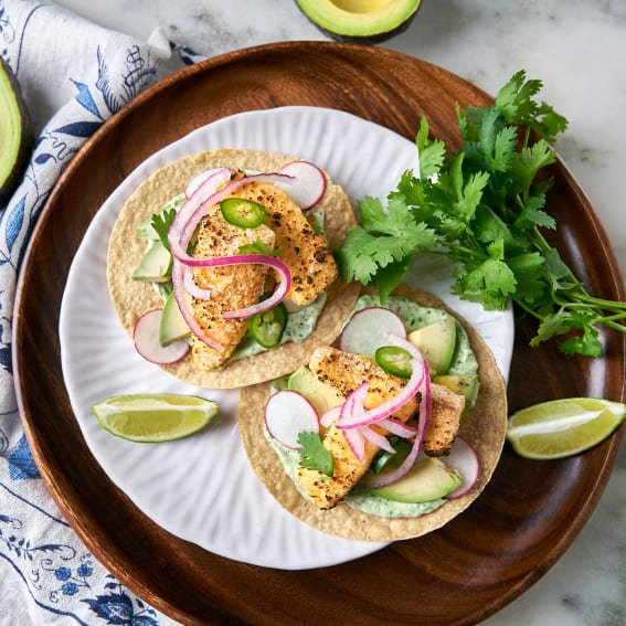 Crispy Fish Tostadas