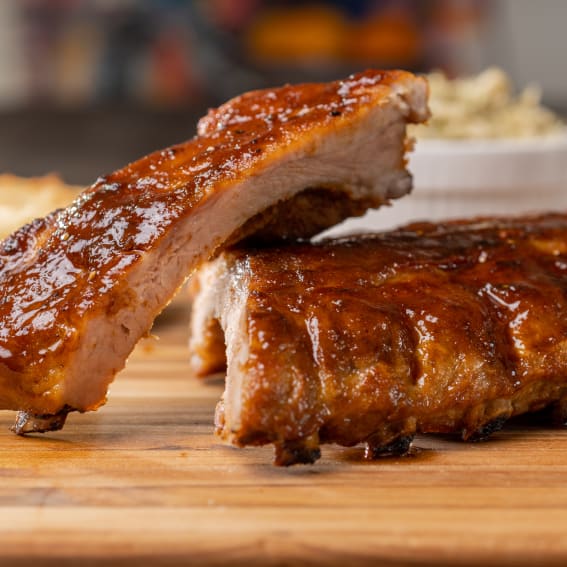 Tender St. Louis Cut Barbecue Ribs