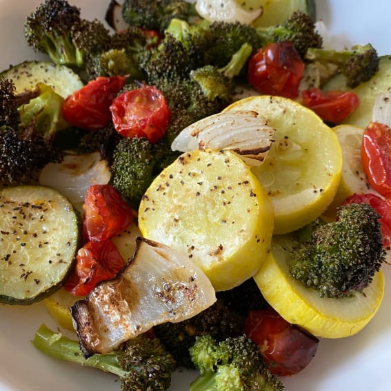 Summer Roasted Sheet Pan Veggies
