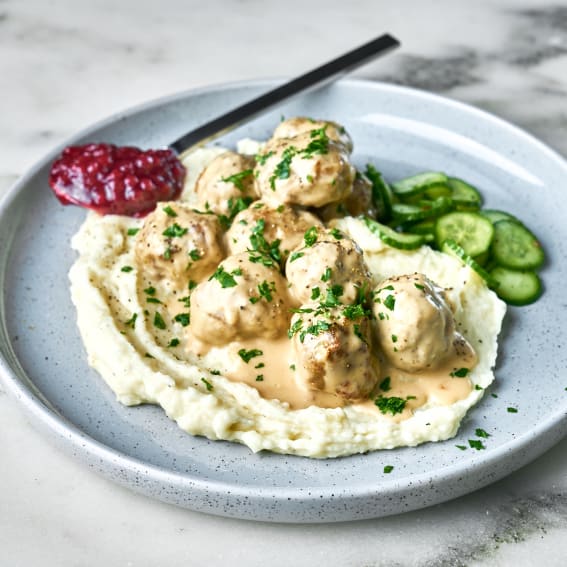 Steam-Baked Swedish Meatballs 