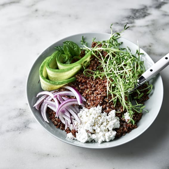 Steamed Sheet Pan Quinoa