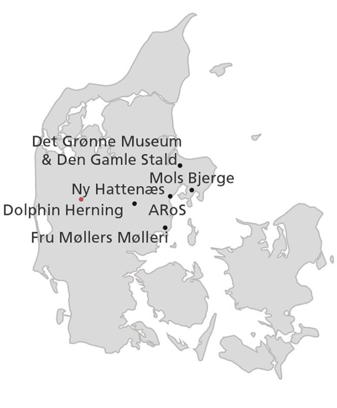 Smagen af Østjylland - kort