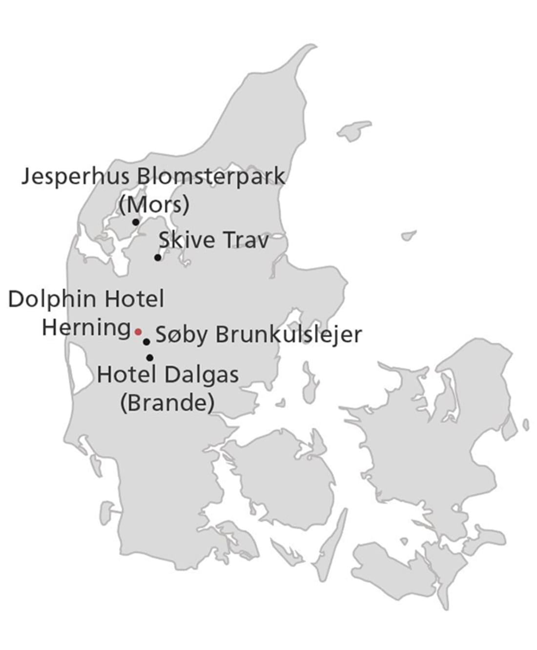 Smagen af �stjylland - kort