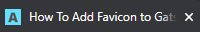 With Gatsby favicon