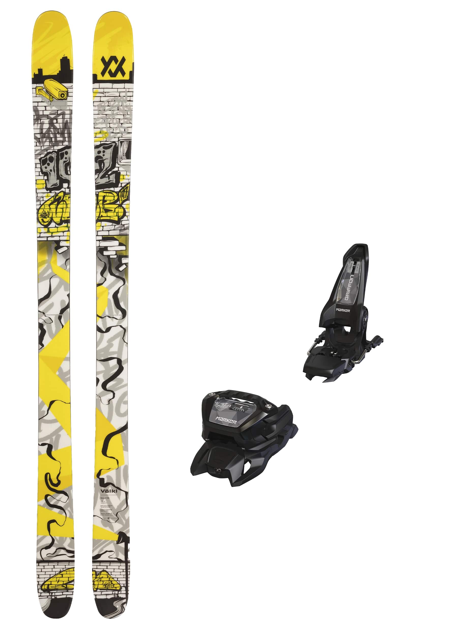 Völkl Revolt 96 med Marker Griffon 13 Unisex