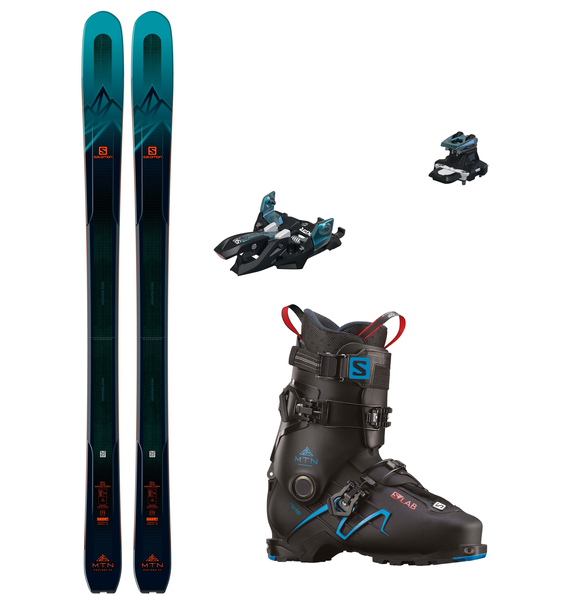 Salomon MTN Explore 95 med Alpinist 9 og S/Lab MTN Herre