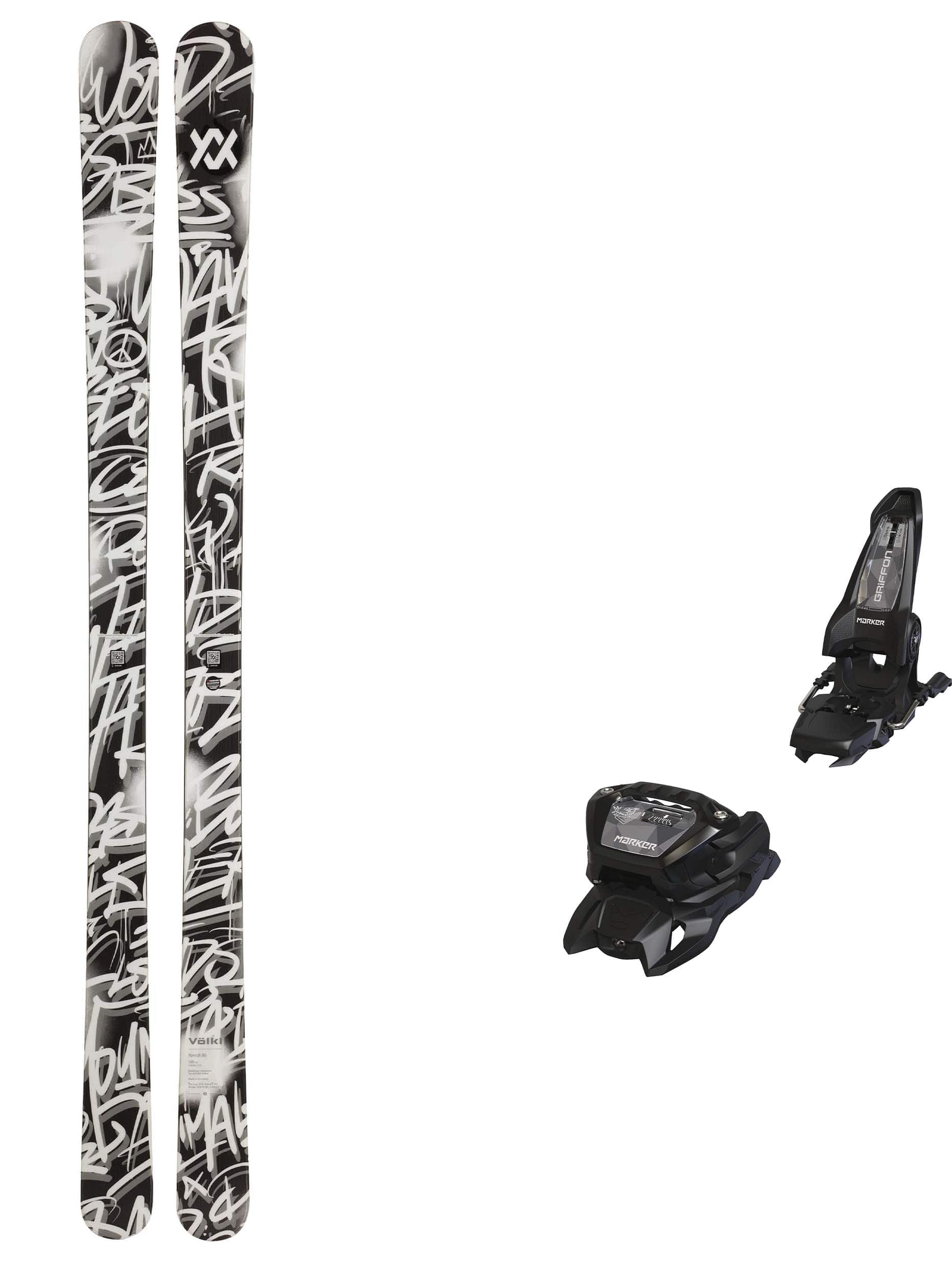 Völkl Revolt 86 med Marker Griffon 13 Unisex
