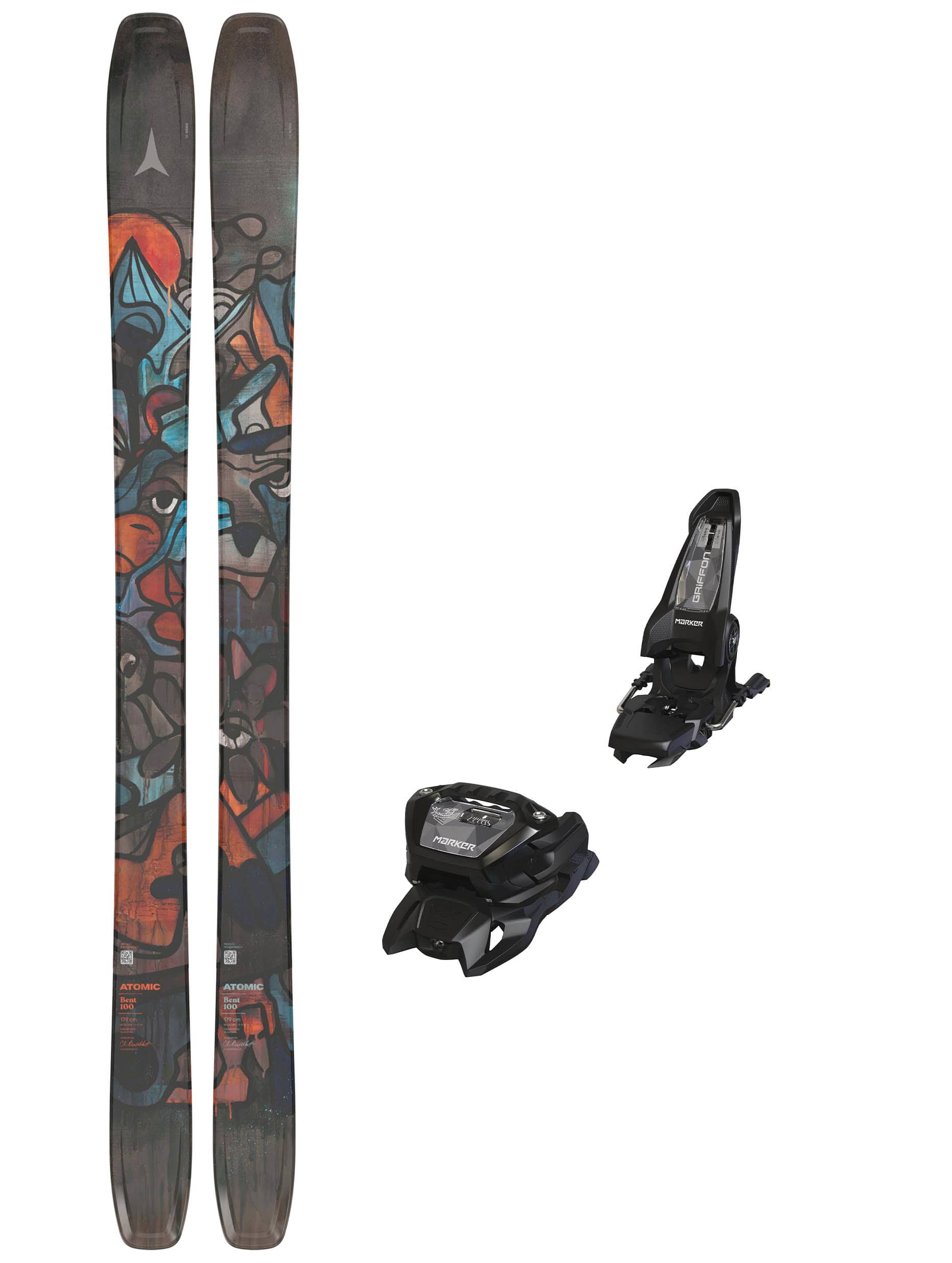 Atomic Bent 100 med Marker Griffon 13 Unisex