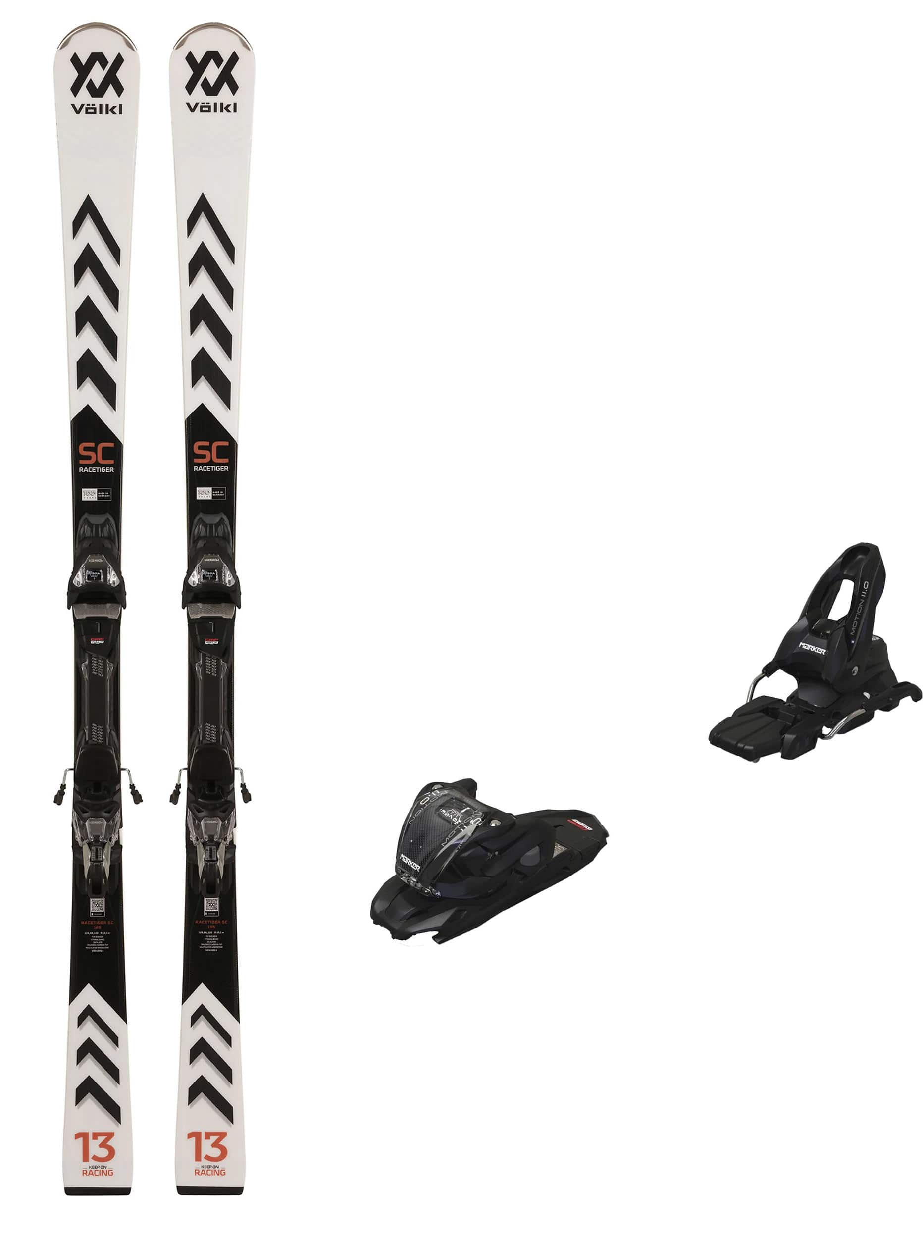 Völkl RACE TIGER SC 巾123.68.102 R11.8 Völkl Racetiger SC med Marker vMotion 11 GW Unisex