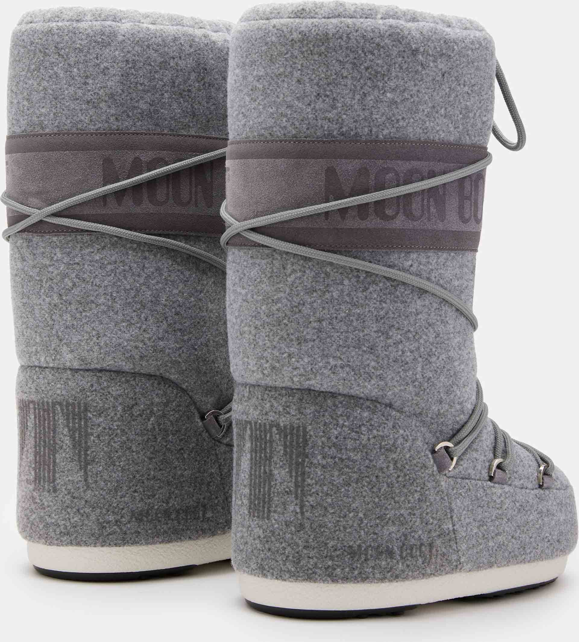 Boot Icon Grey Swarovski Moon Boots Icon Felt Moon Moon Boots