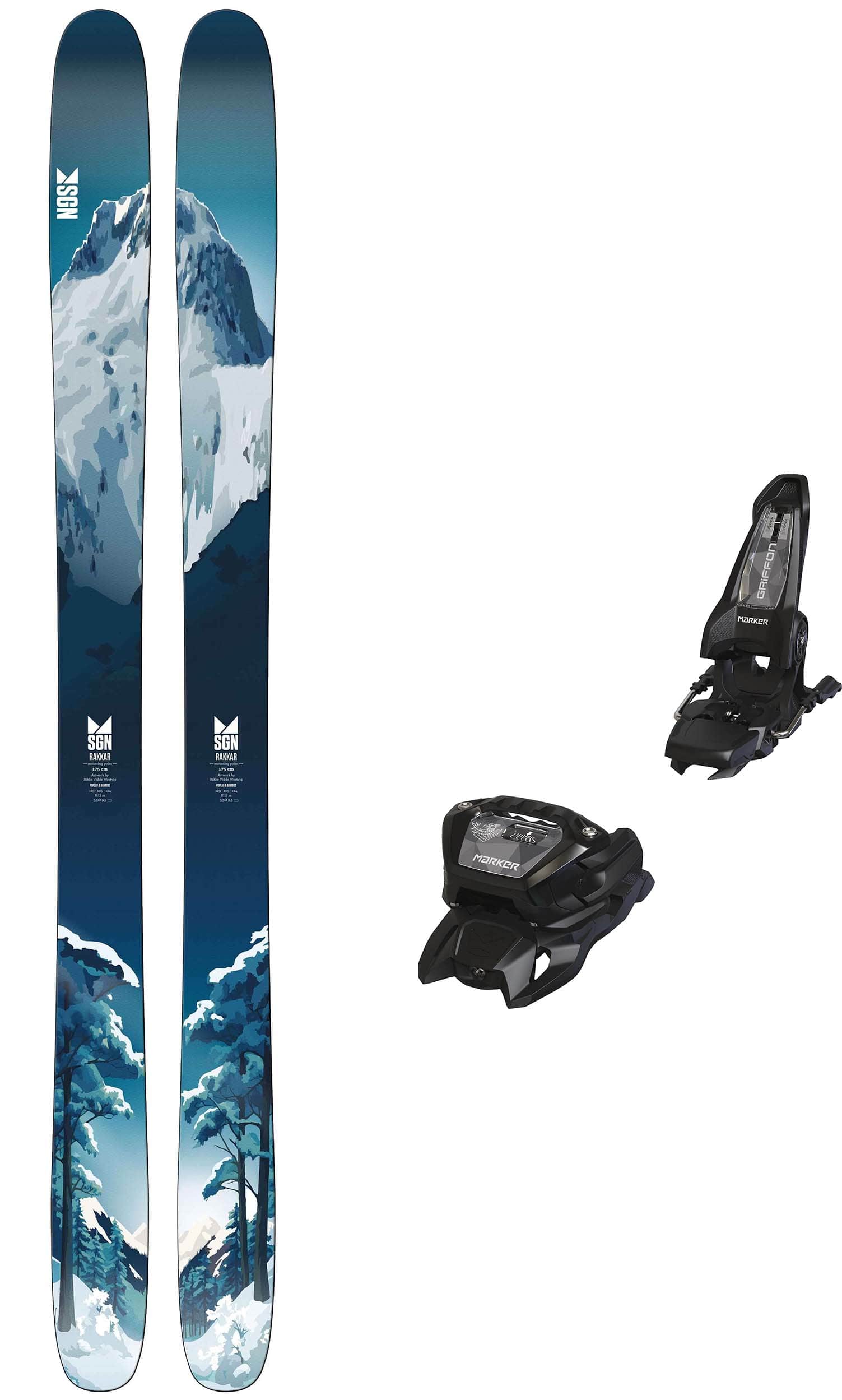 SGNskis Rakkar med Marker Griffon 13 Unisex