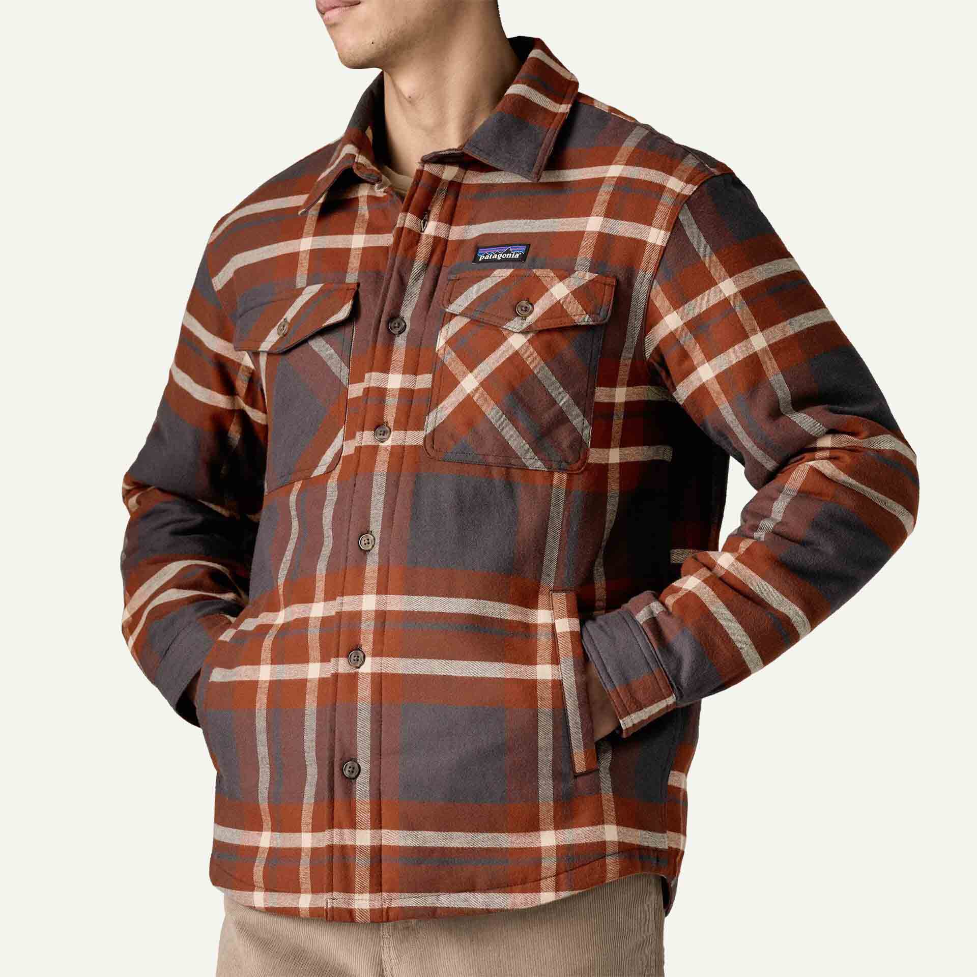 Patagonia LW Insulated Fjord Flannel Shirt Herre Herre