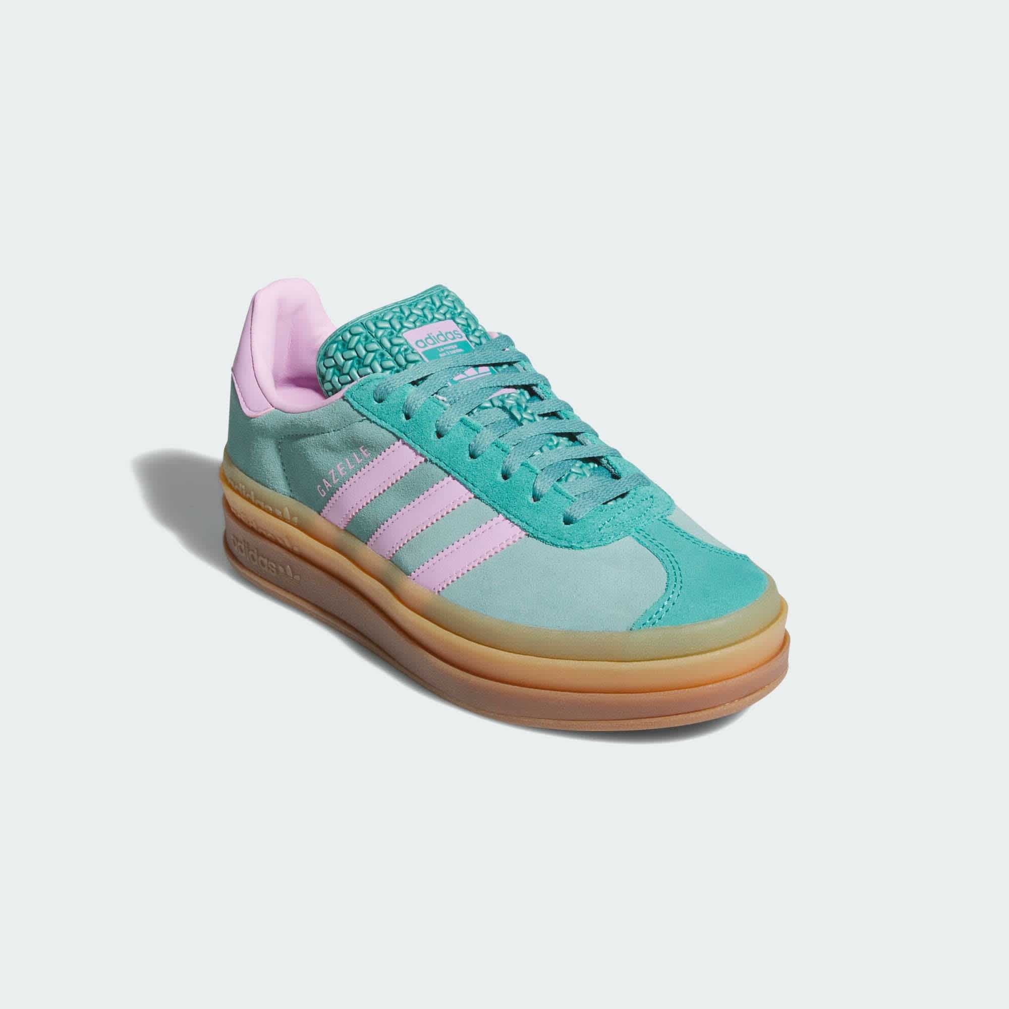 adidas gazelle silver green womens adidas Gazelle Bold Shoes Collegiate Green 5 main image 1
