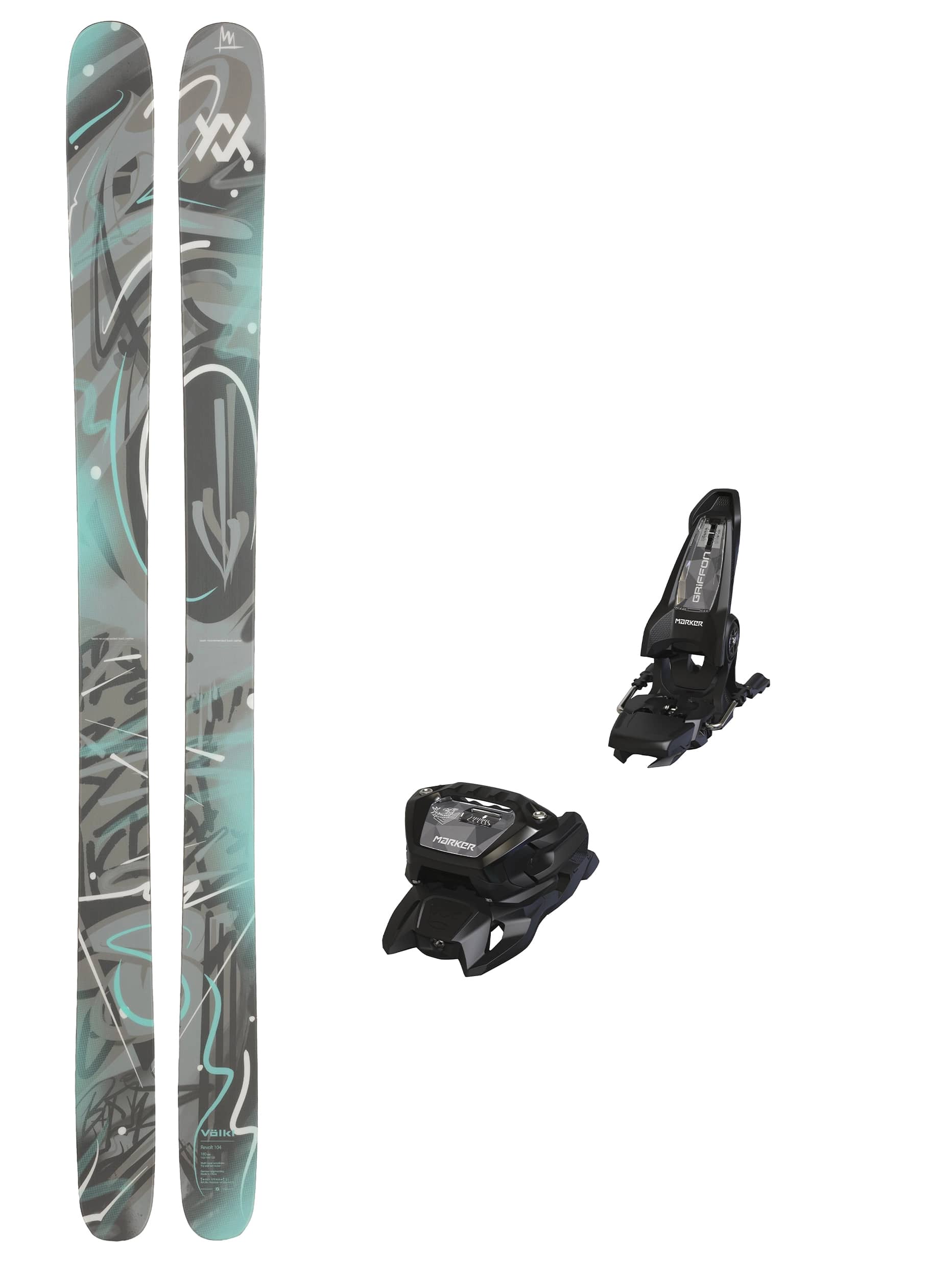 Völkl Revolt 104 med Marker Griffon 13 Unisex
