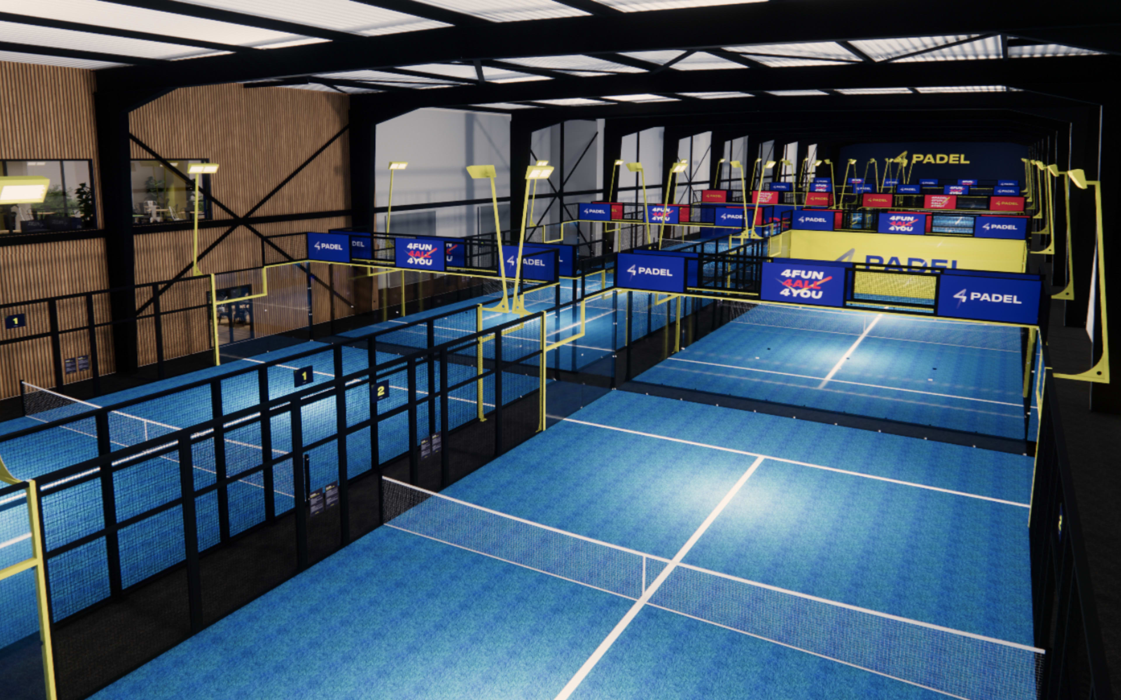 Terrain 4PADEL Saint-Priest à Pont-Évêque 38-FR