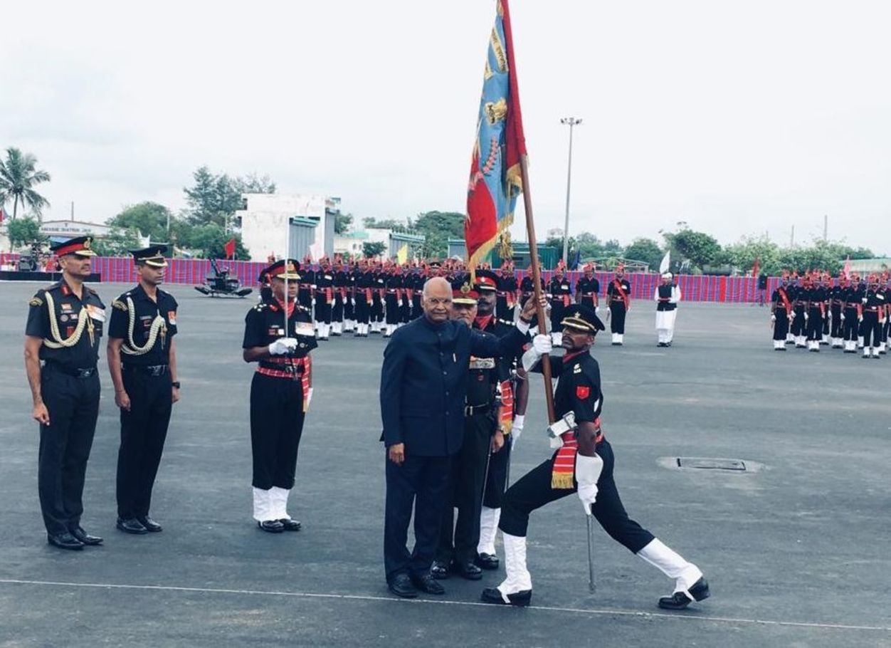 Ram Nath Kovind President Awards Colour’S to Corp’s of Army Air Defence